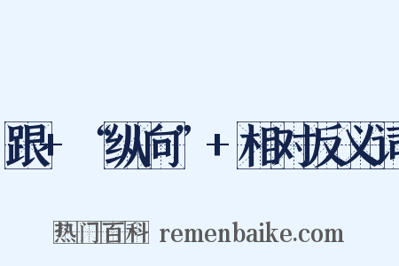 跟+“纵向”+相对反义词是什么意思的图片